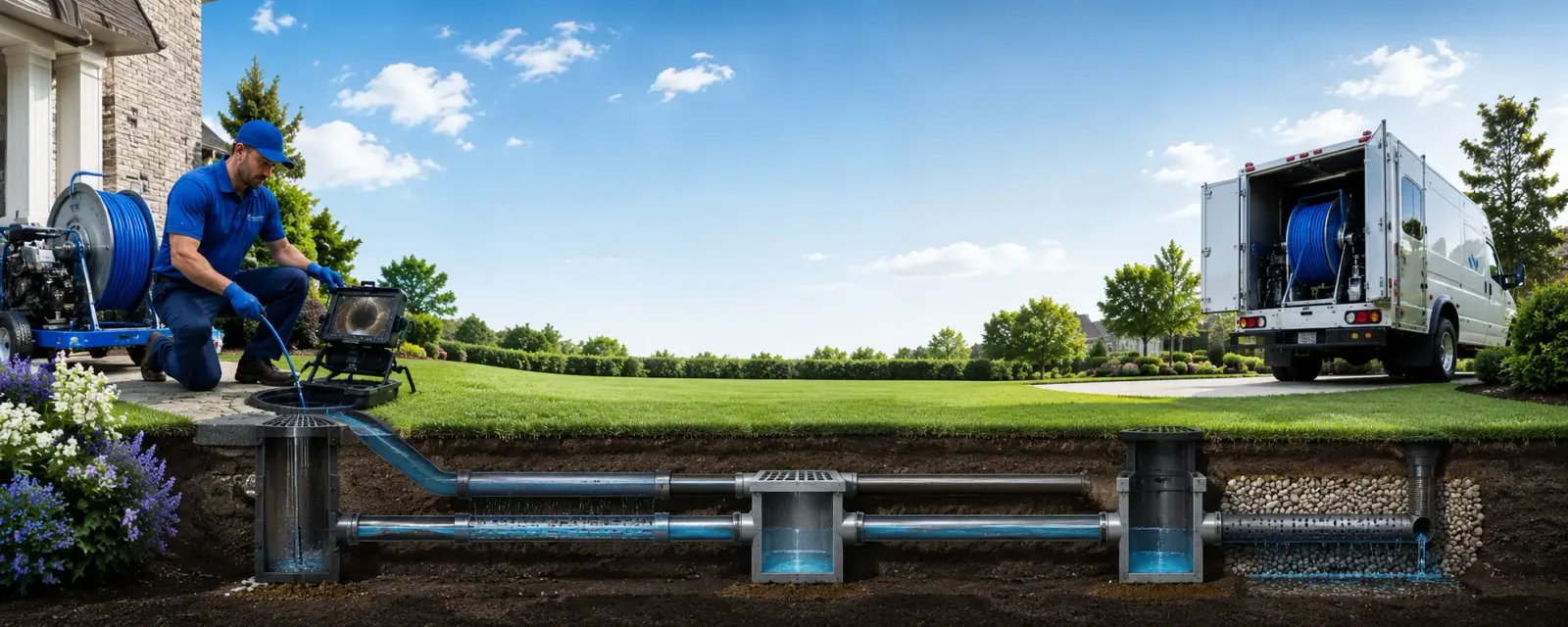 Outdoor drain cleaning information for Hibernia, NJ